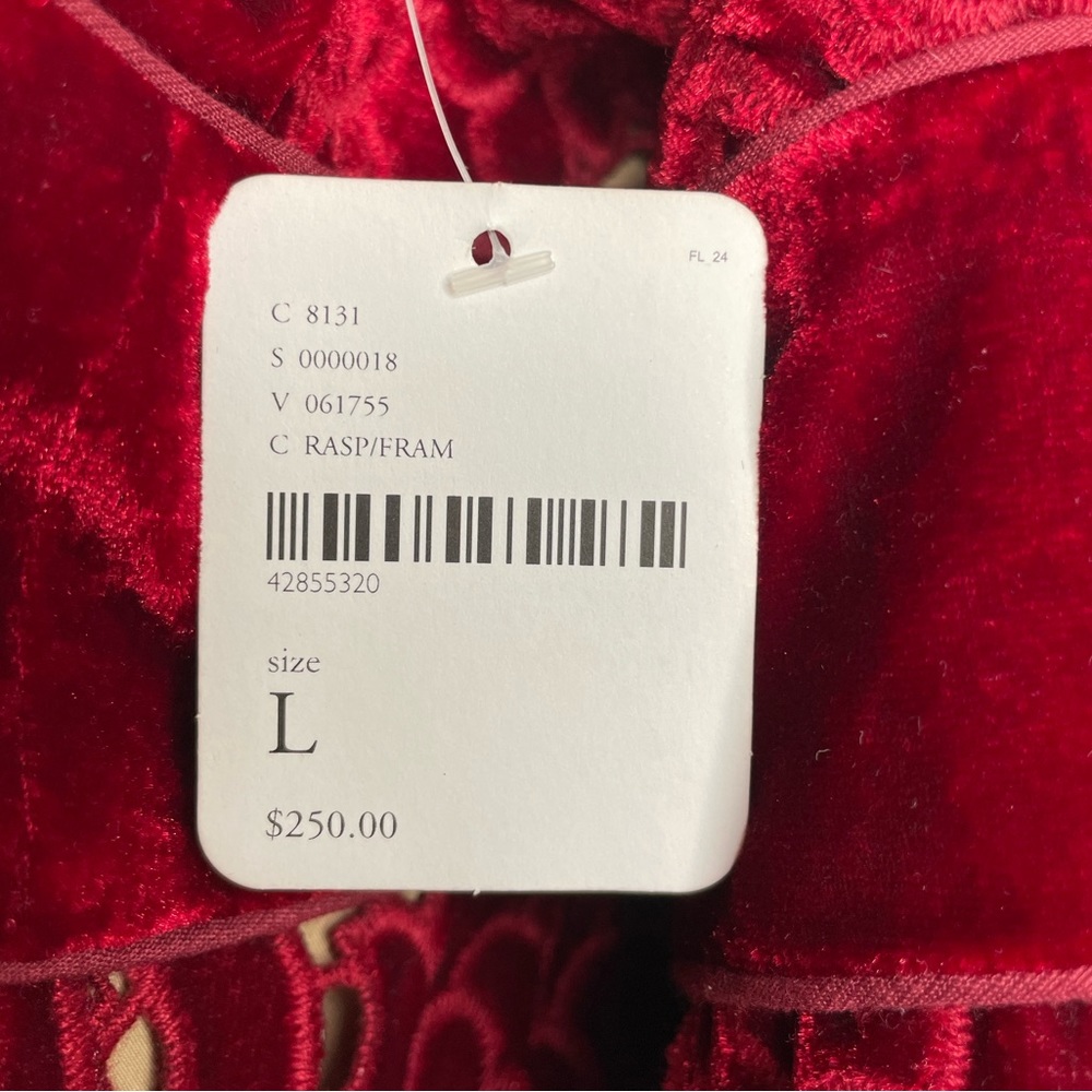 Free People NWT Velvet Dress Size L - Picture 10 of 11